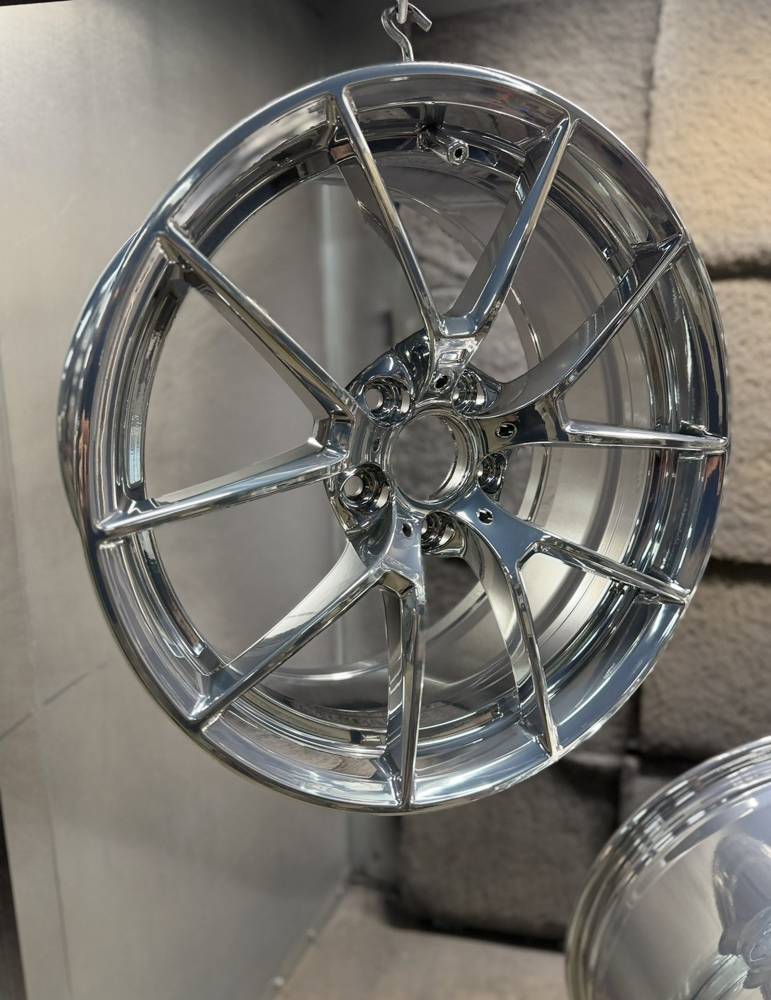 Chrome-finish wheel