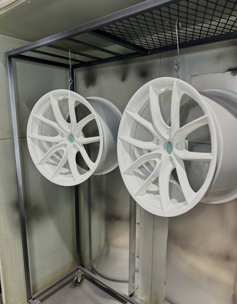 Gloss white wheels