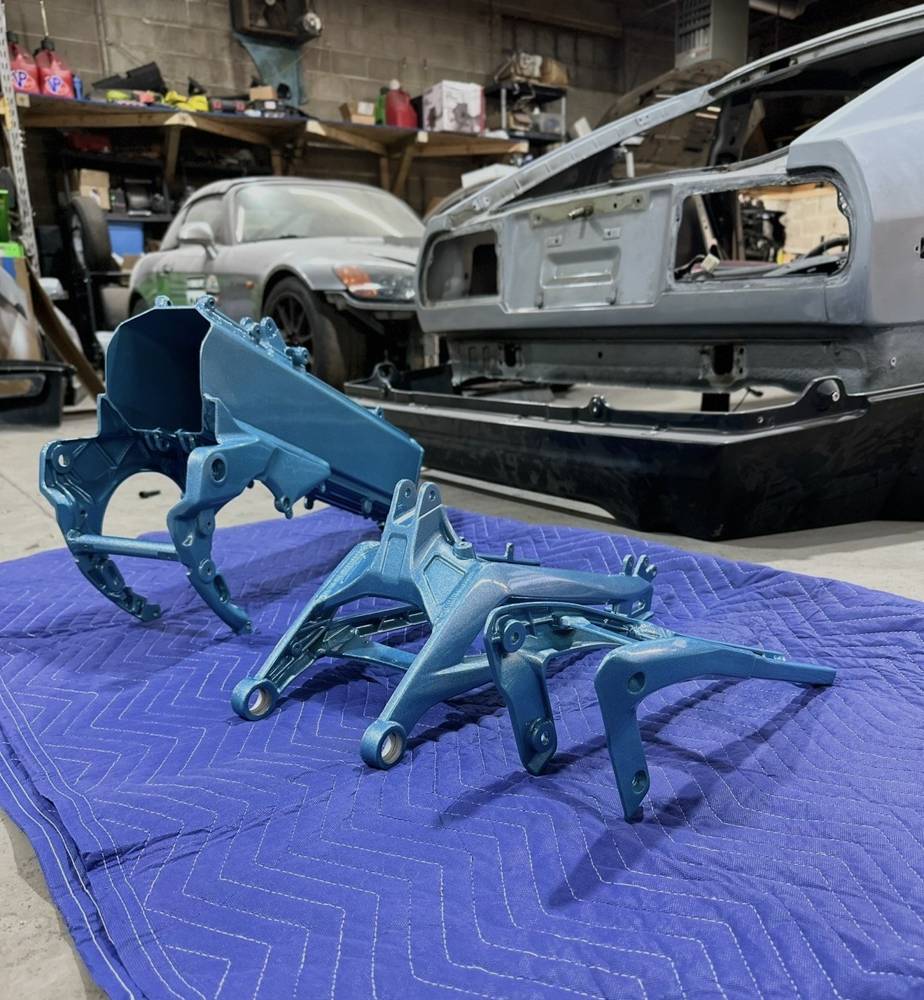 Ocean blue frame and subframe